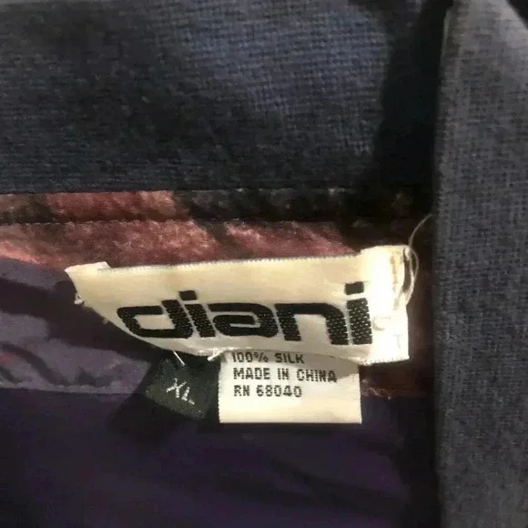 VTG 90s Abstract Silk Windbreaker Bomber Jacket - Picture 5 of 5